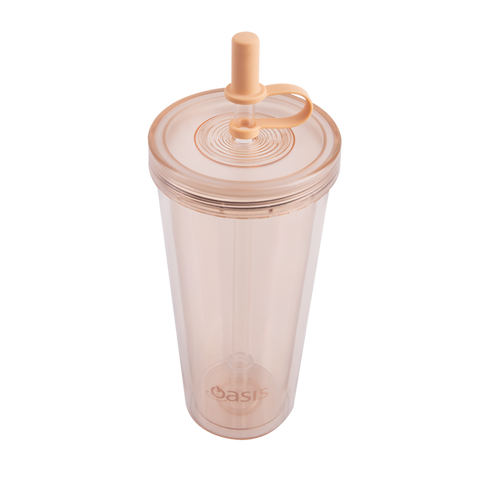 Double Wall Smoothie Tumbler With Straw 520ml - 4 Colors