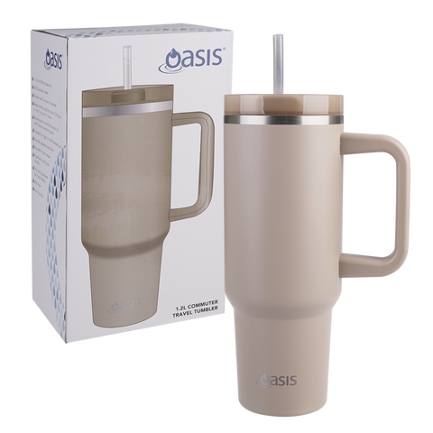 Stainless Steel Insulated Travel Tumbler - 1.2L