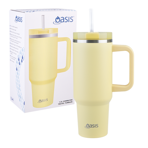 Stainless Steel Double Wall Insulated 'Commuter' Travel Tumbler 1.2l