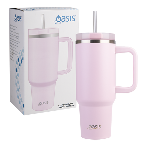 Stainless Steel Double Wall Insulated 'Commuter' Travel Tumbler 1.2l