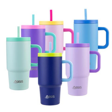 Stainless Steel Double Wall Insulated Junior Commuter Travel Tumbler 700ml - 6 Colors