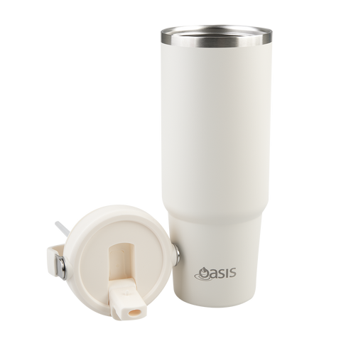 Stainless Steel Double Wall Insulated 'Voyager' Carry Tumbler 900ml