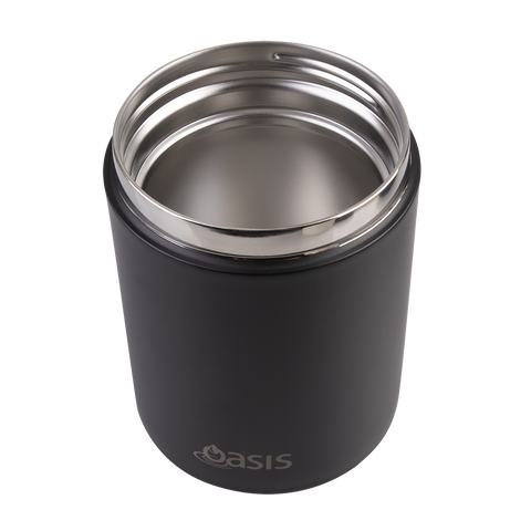 Stainless Steel Double Wall Insulated Food Flask W/ Handle & Spoon 480ml