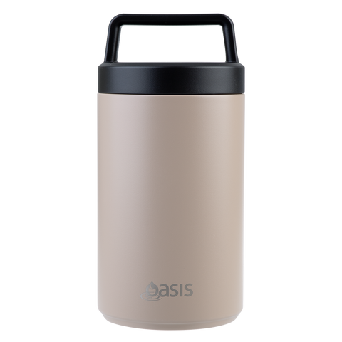 Stainless Steel Double Wall Insulated Food Flask W/ Handle & Spoon 700ml