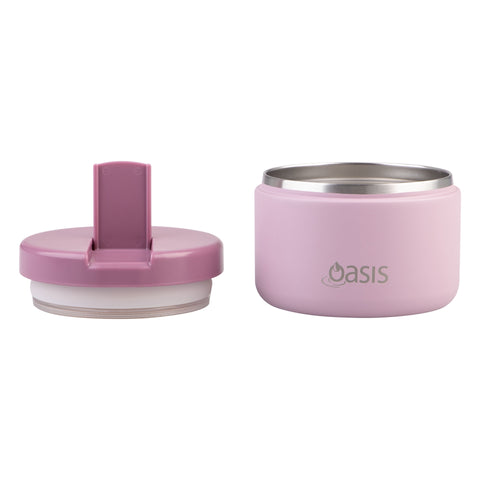 Stainless Steel Double Wall Insulated Food Flask with Quick Release Lid 300ml