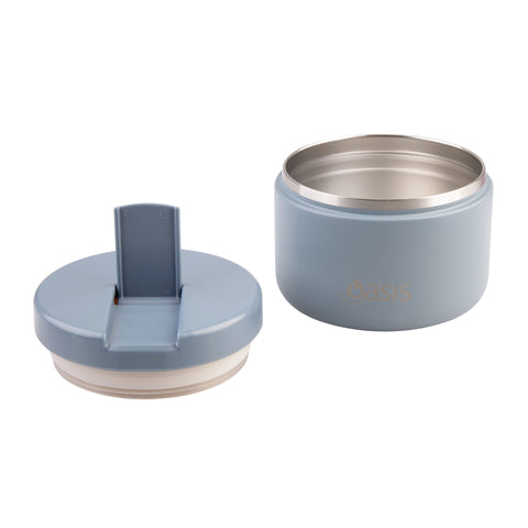 Stainless Steel Double Wall Insulated Food Flask with Quick Release Lid 300ml