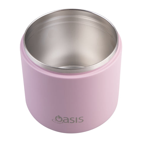 Stainless Steel Double Wall Insulated Food Flask with Quick Release Lid & Spork 500ml