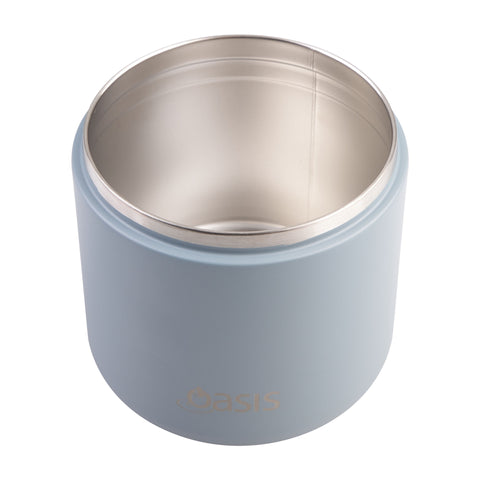 Stainless Steel Double Wall Insulated Food Flask with Quick Release Lid & Spork 550ml