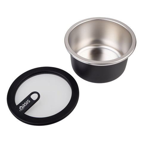 Microwave Safe Round Stainless Steel Container 680ml
