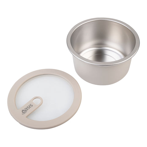 Microwave Safe Round Stainless Steel Container 680ml