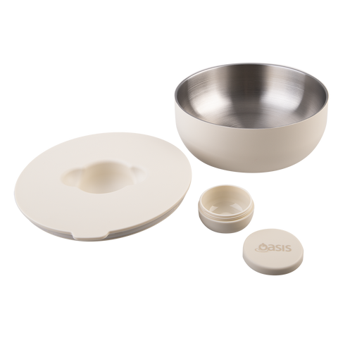 Stainless Steel Double Wall Insulated Fresh'n'go Lunch Bowl 950ml