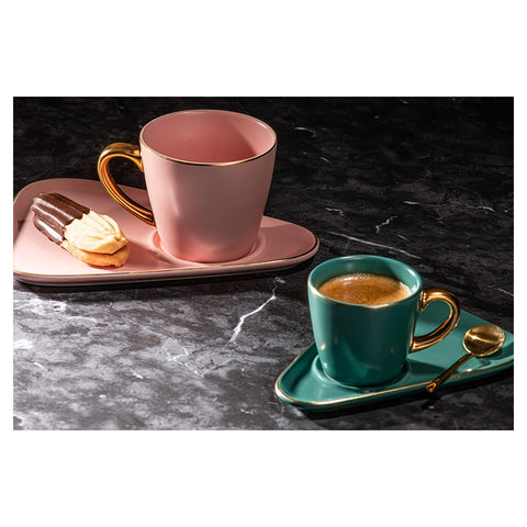 Asteria Pink 2pk Espresso Set