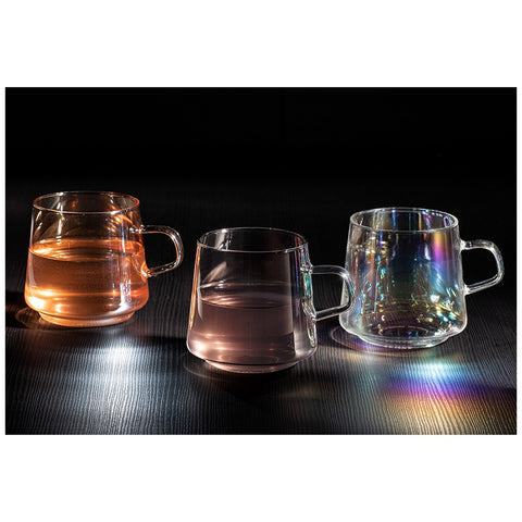 Oaklyn Charcoal Glass 2pk Mug