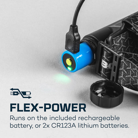 Rechargeable 1500 Lumen Headlamp featuring Flex Fuel
