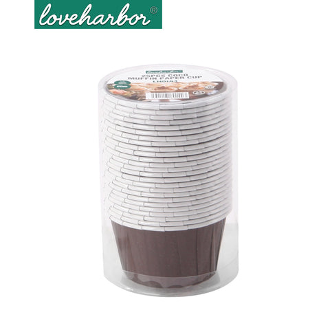 Loveharbor White Muffin Paper Cup
