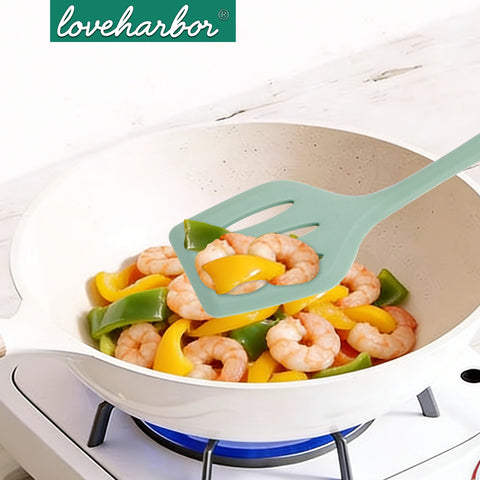 Loveharbor Silicone Slotted Spatula - Green