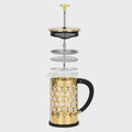 Amado French Press 600ml With Gold Electroplating