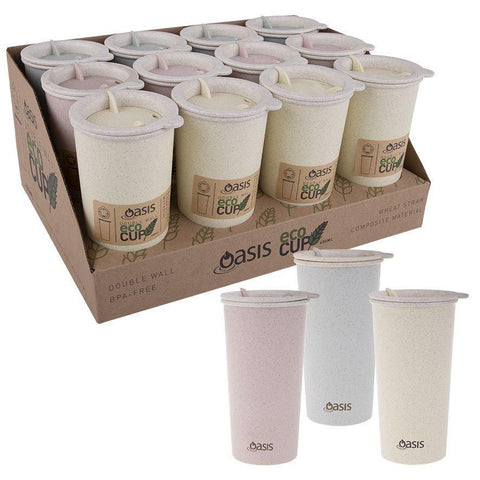 Double Wall "Eco Cup" 400Ml - 3 Asst. Colours