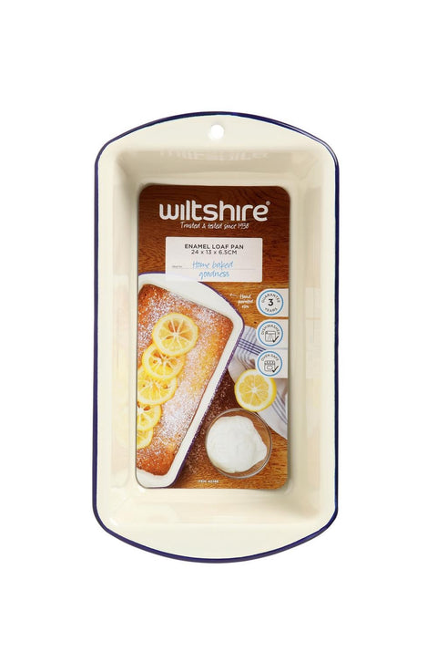 Enamel Loaf Pan 23cm Blue