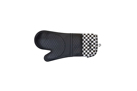 Silicone Fabric Oven Glove - Check