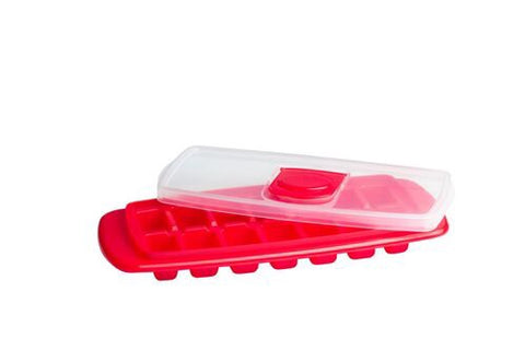Ice Cube Tray with Lid - Red