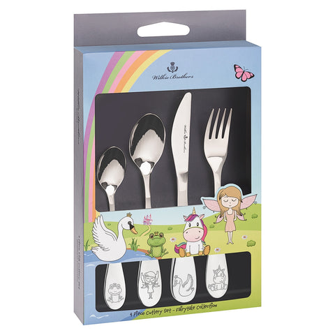 4Piece Kids Cutlery Set - Fairytale Collection