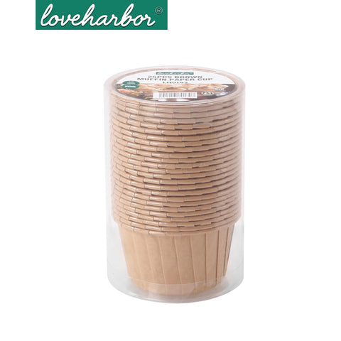 Loveharbor White Muffin Paper Cup