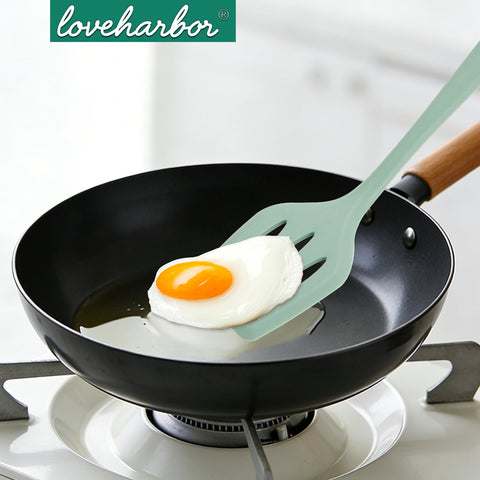 Loveharbor Silicone Slotted Spatula - Green