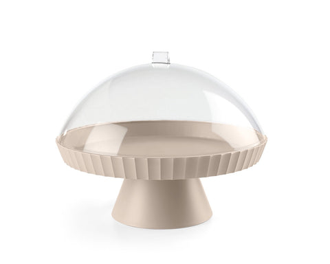 Agora Cake Stand and Cover Moka Grey