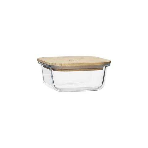 Nourish Square Storage With Bamboo Lid 13.5Cm