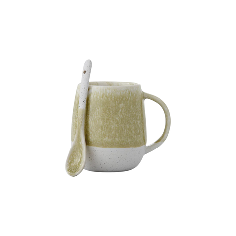 Lodge Dusky Olive Mug & Plate Set