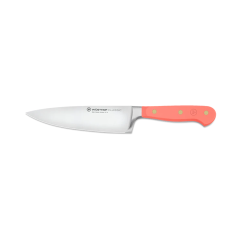 Classic Colour Coral Peach Cooks Knife 16cm