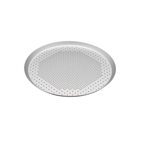 Silver Anodised Perforated Pizza Pan 30cm