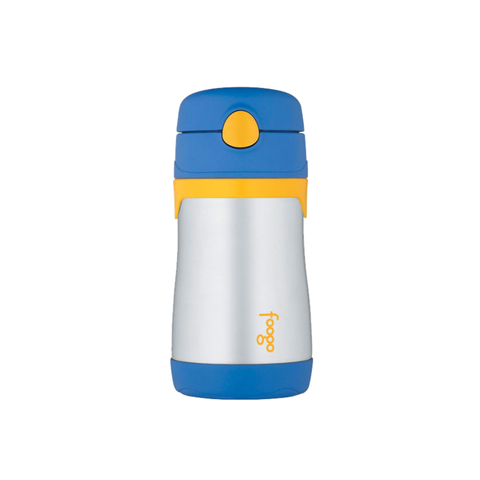Thermos 290ml Foogo Stainless Steel Vacuum Insulated Drink Bottle With Straw - 2 Colors