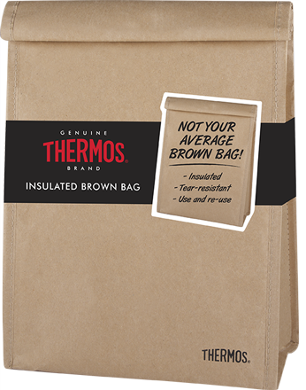 Insulated Brown Bag