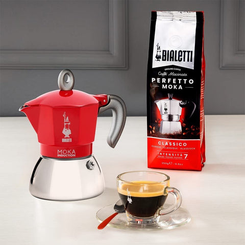 Moka Induction Red 2 Cup