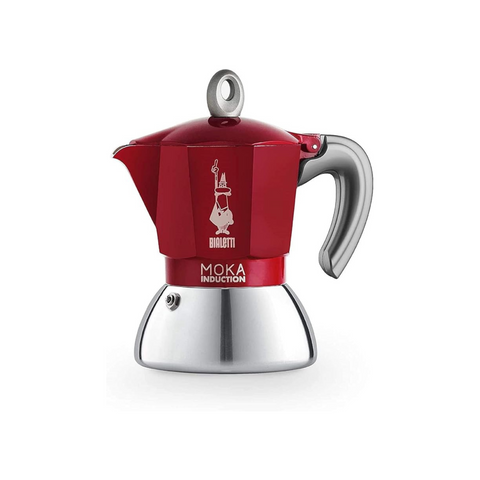 New Moka Induction Red 4 Cups