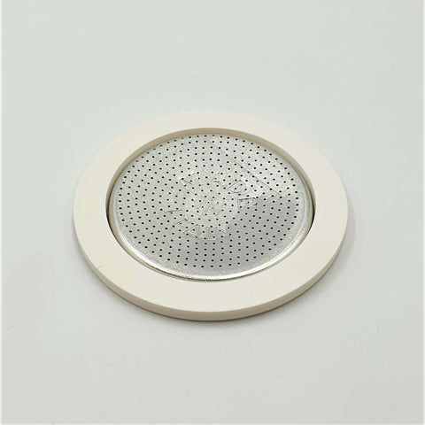 1 Silicon Gasket + 1 Filter 6 Cups - Aluminium