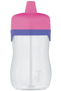 320ml Foogo BPA Free Hard Spout Tritan Plastic Sippy Cup - Pink / Pink