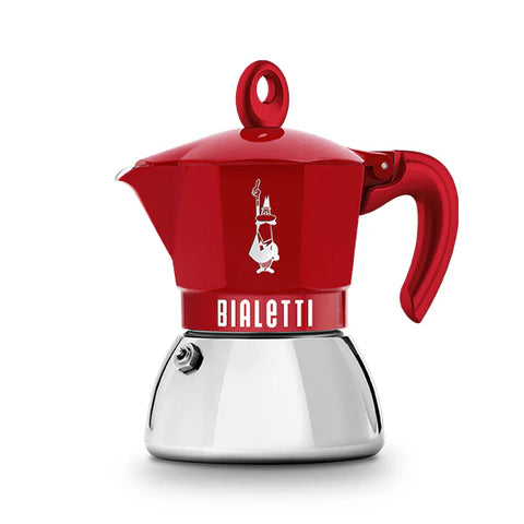 Moka Exclusive Induction 4 Cup Red