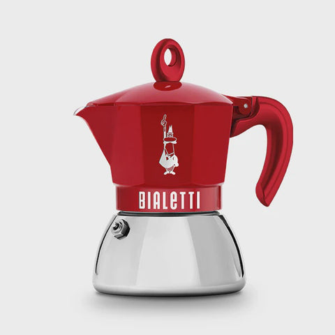 Moka Exclusive Induction 4 Cup Red