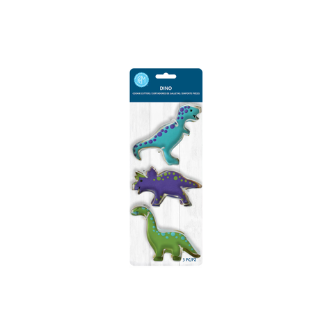 Stainless Steel Dinosaur Cookie Cutter Set 3