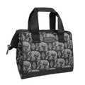 Insulated Lunch Bag / Boho Elephants