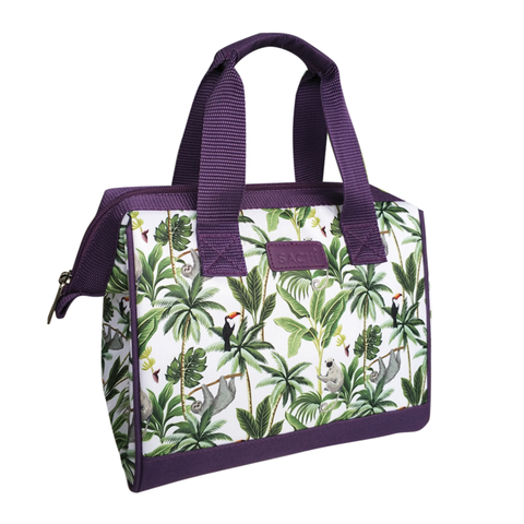 Insulated Lunch Bag / Boho Elephants