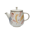 Paper Daisies Teapot With Stainless Steel Strainer 1L