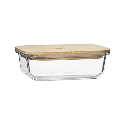 Nourish Rectangle Storage With Bamboo Lid 17 X 12.5Cm
