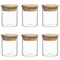 Pantry Round Spice Jar Set Of 6 Burish Logo On Lid 5.7Cm / 200Ml