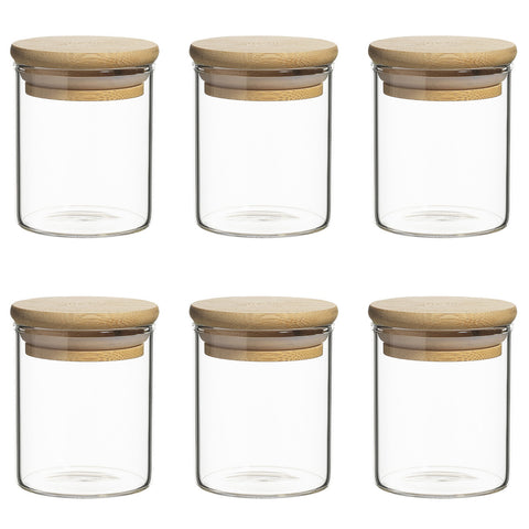 Pantry Round Spice Jar Set of 6 Burish Logo On Lid 5.7cm