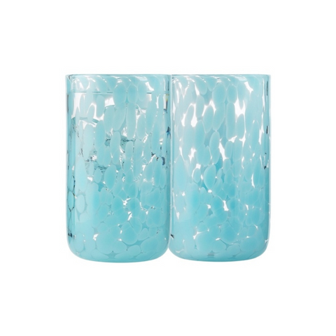 Samara Set of 4 Hi Ball Tumblers 400ml Blue