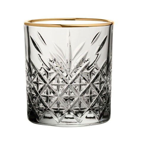 Timeless Dof Tumbler 345Ml Set Of 4 With Gold Rim